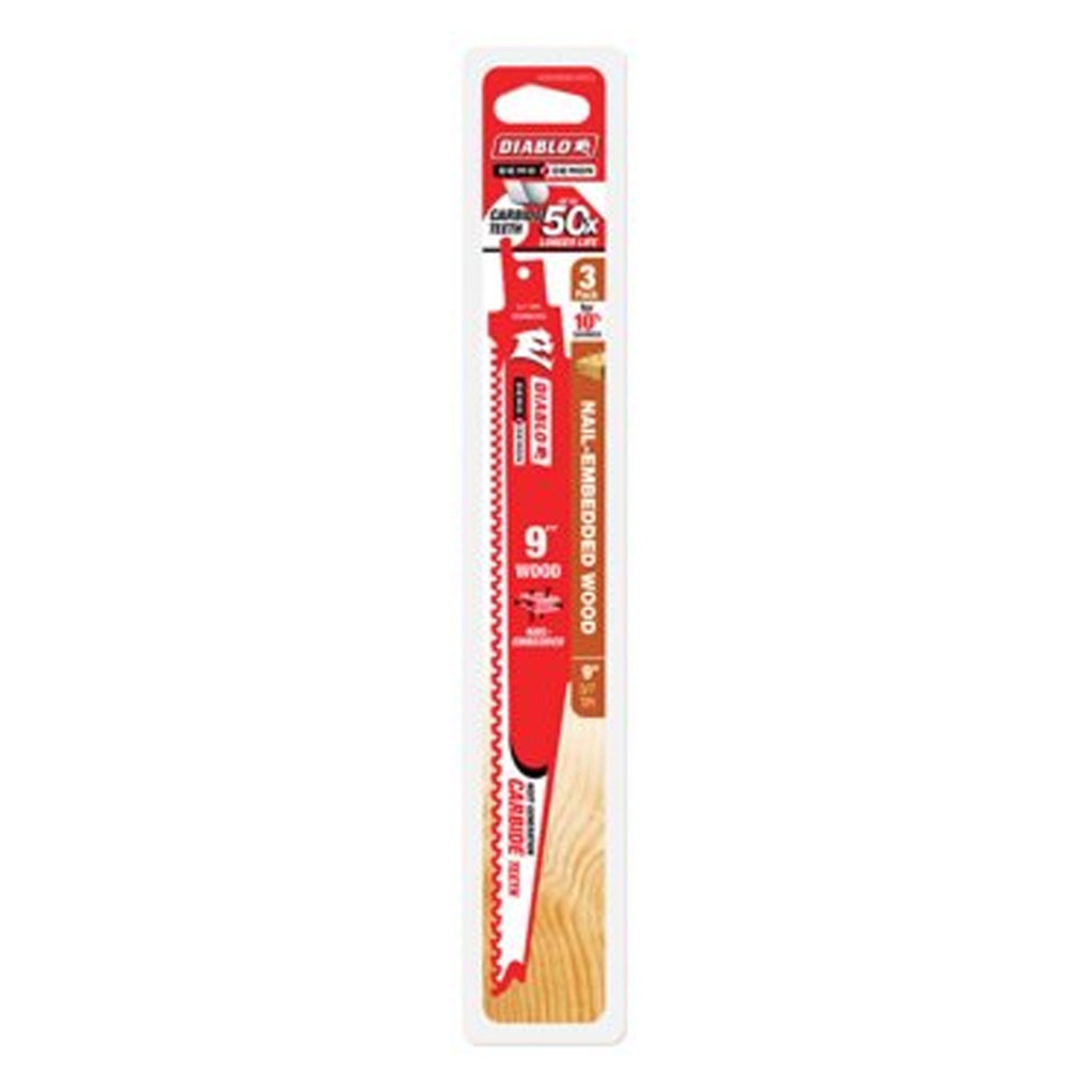 DIABLO HOJA C/MADERA   9"18. PK3