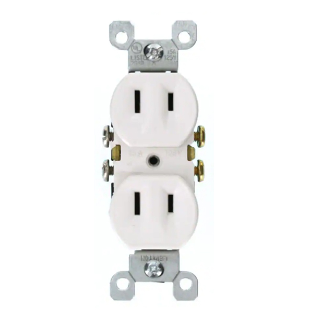 Two Wire Outlet, White