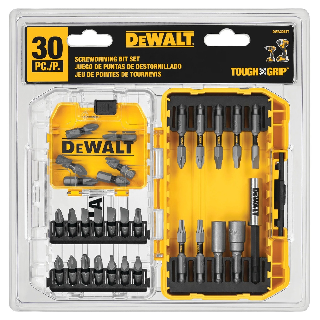 DEWALT SCREWDRIVING BIT SET 30PC