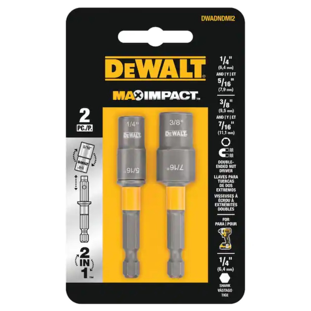 DEWALT NUT DRIVER  2-PACK
