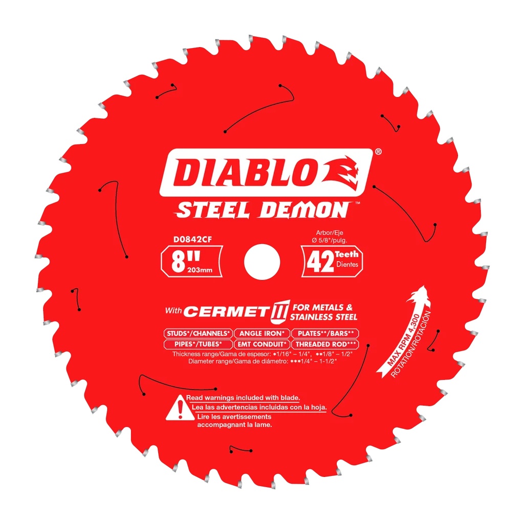 DIABLO DISCO C/METAL 8"  42T