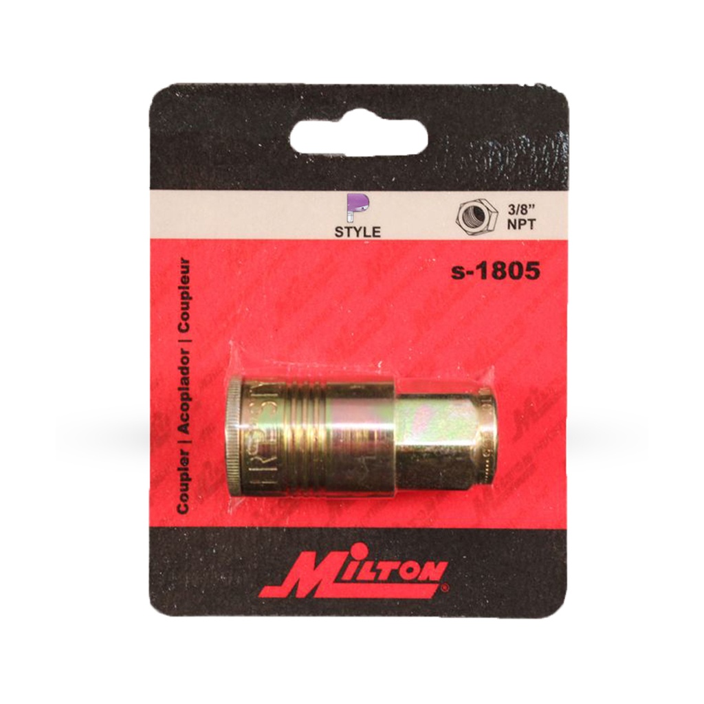 AIR COUPLER 3/8 HEMBRA P-STYLE