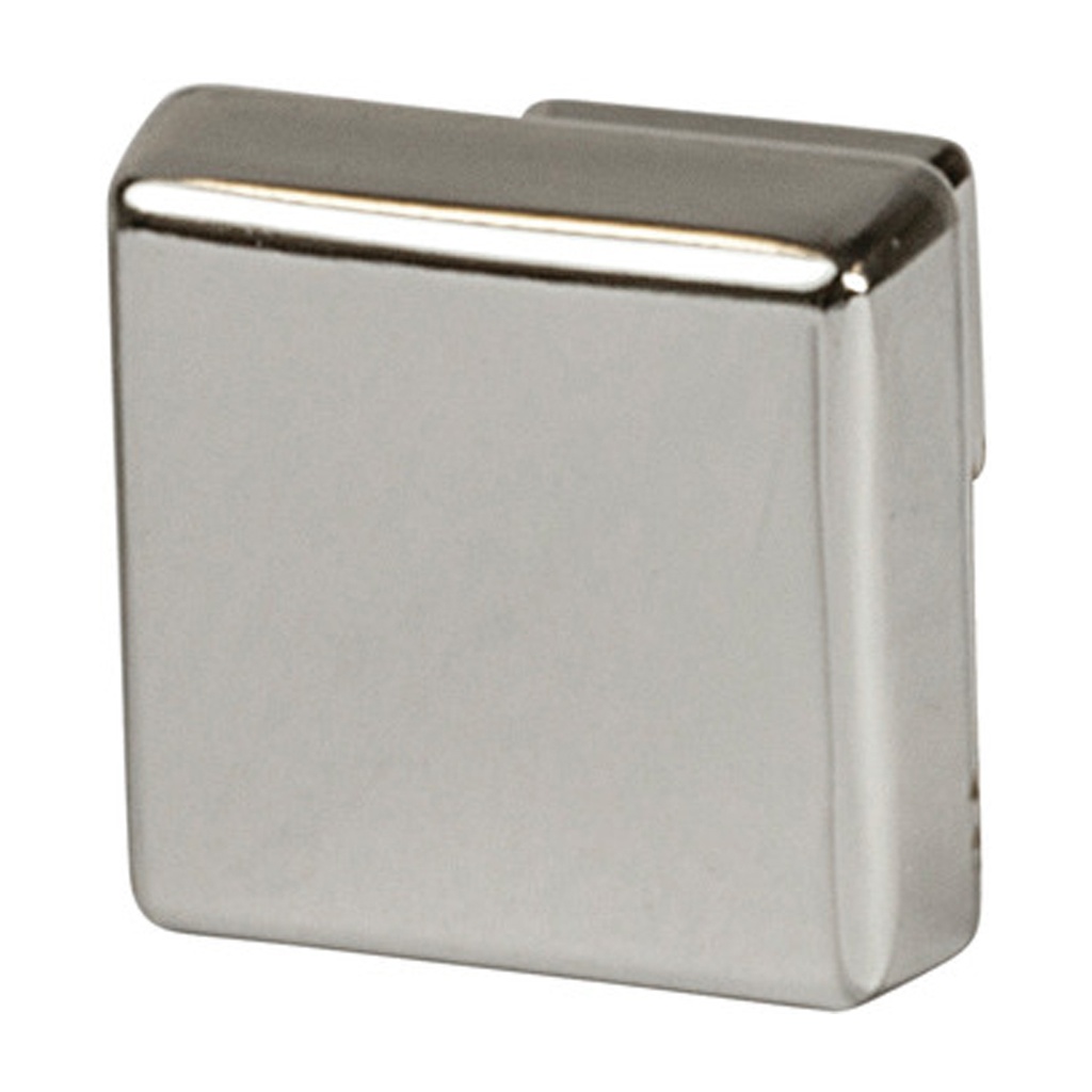 HAFELE SQ KNOB 1-1/2 P/NICKEL