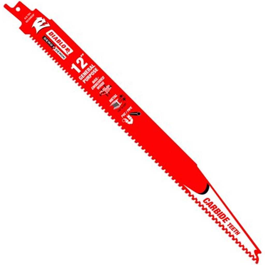 DIABLO HOJA C/MAD,MET,PVC 12" P3