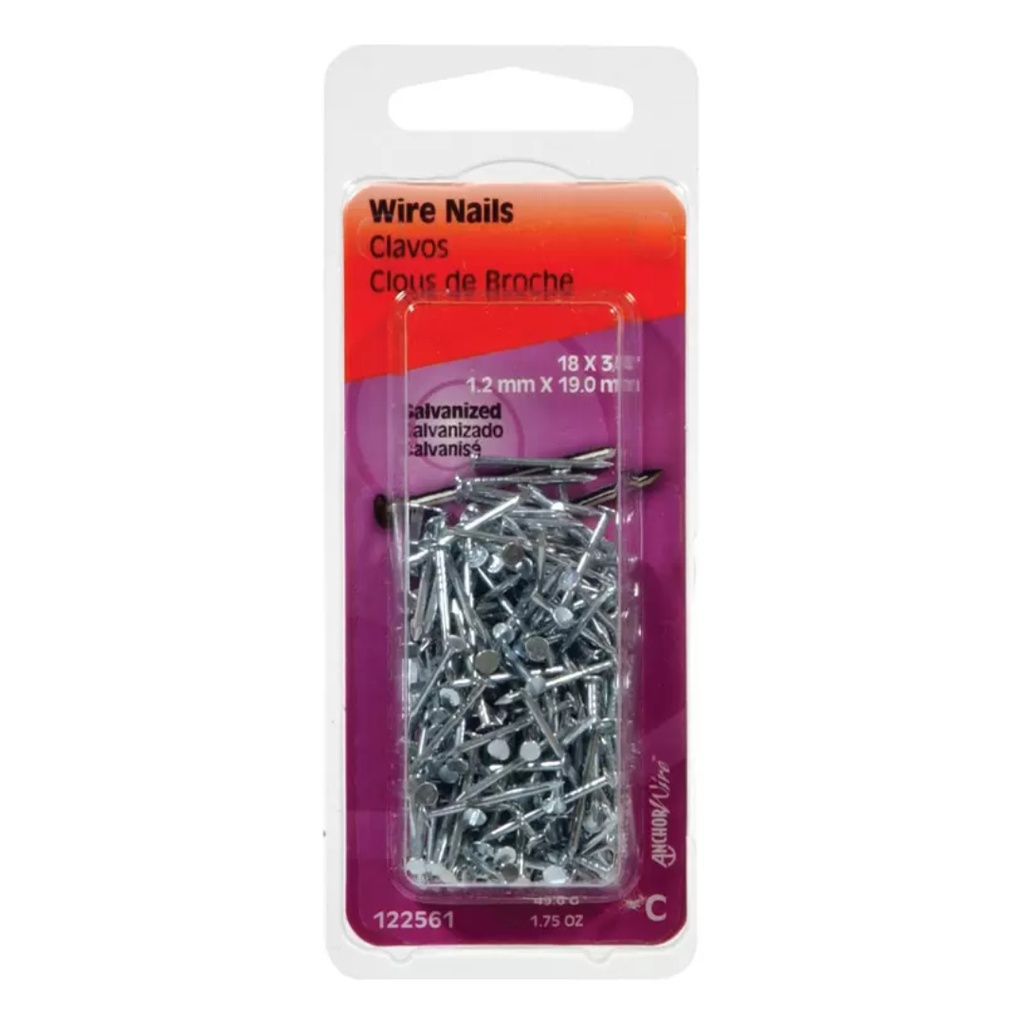 WIRE NAILS GALV.  PK 1/2  1.75OZ