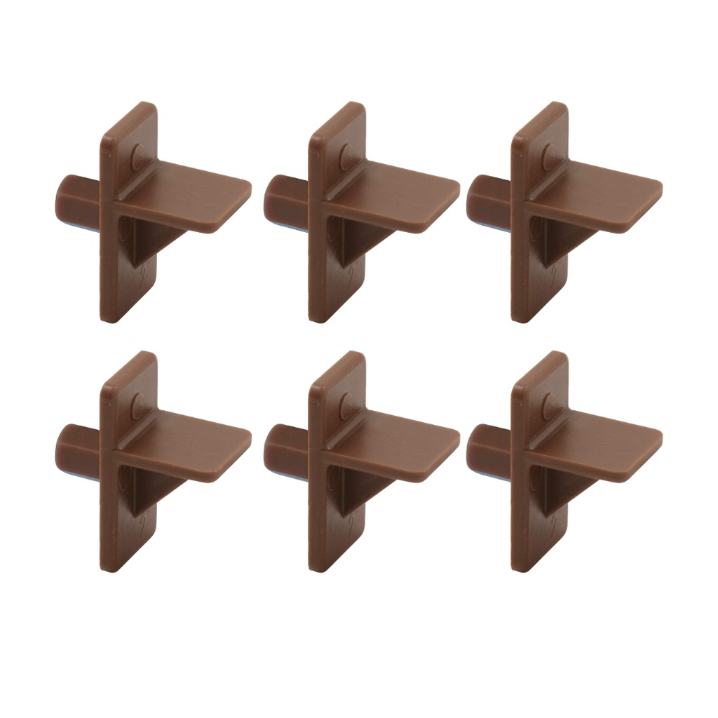 CLIP TAB. PLAST.BROWN PQT.6