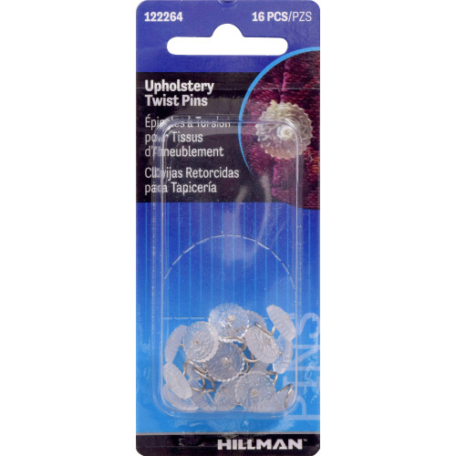 UPHOLSTERY TWIST PINS PK16