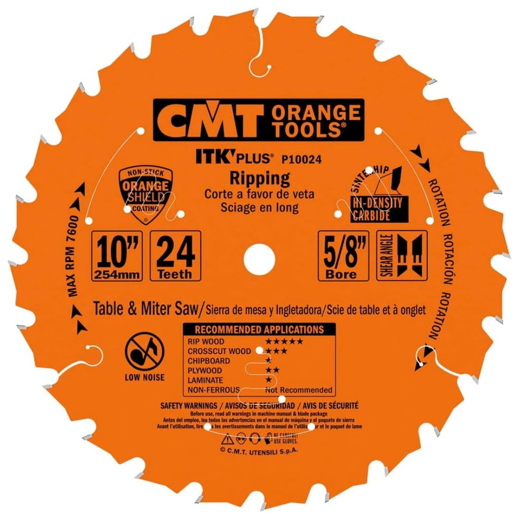CMT ITK RIPPING BLADE 10"X24X5/8