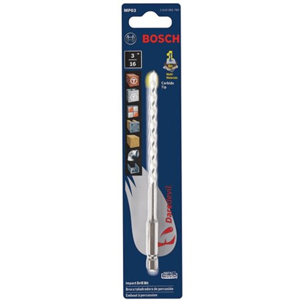 BOSCH BARRENA CARBIDE 3/16 MP03