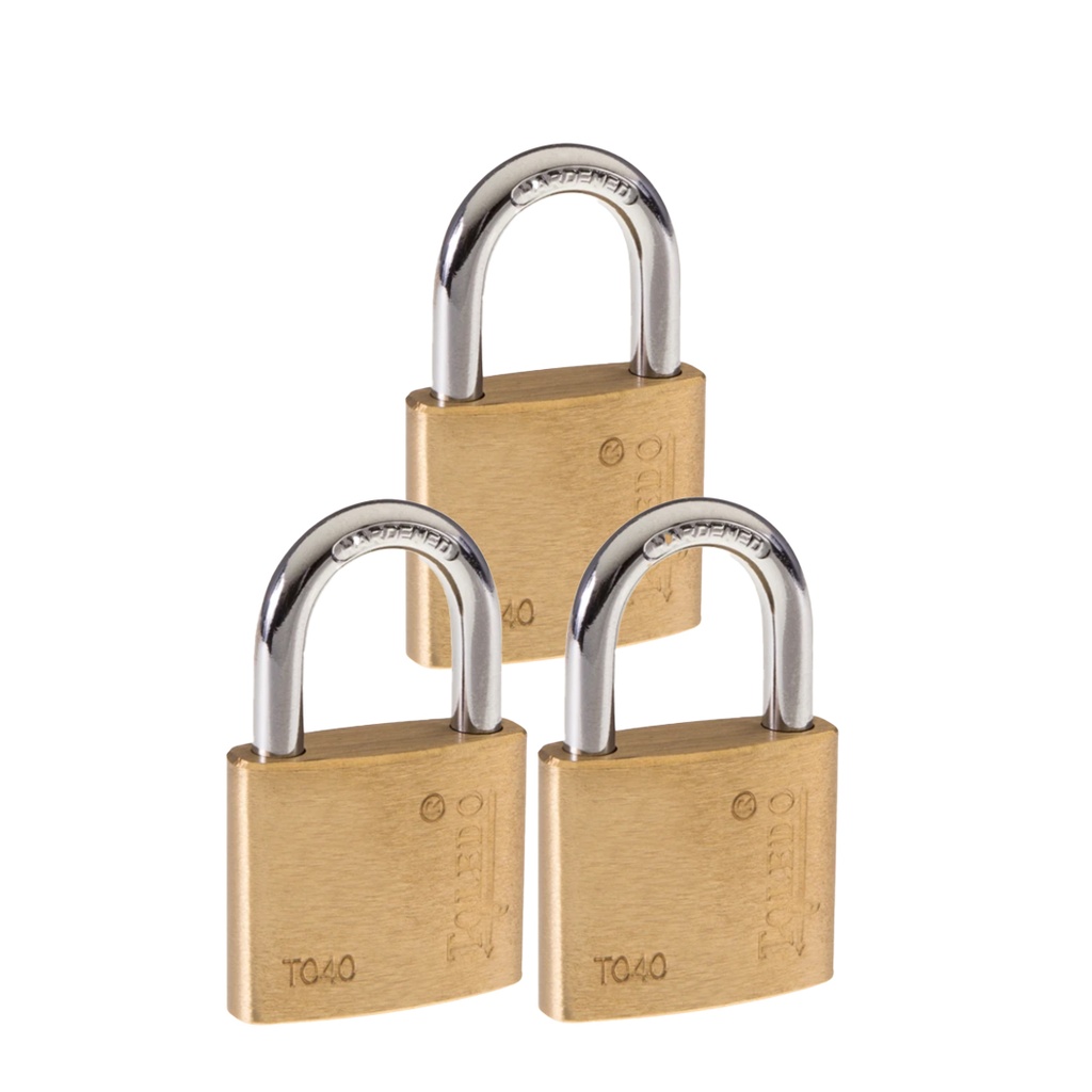 TOLEDO CANDADO BRONCE 40MM 3P