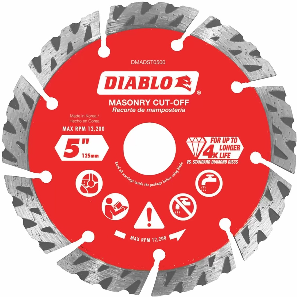DIABLO MASNRY DISC DMND TR 5"