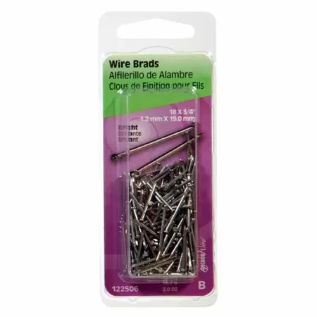 WIRE BRADS 3/4X18    PK 2OZ