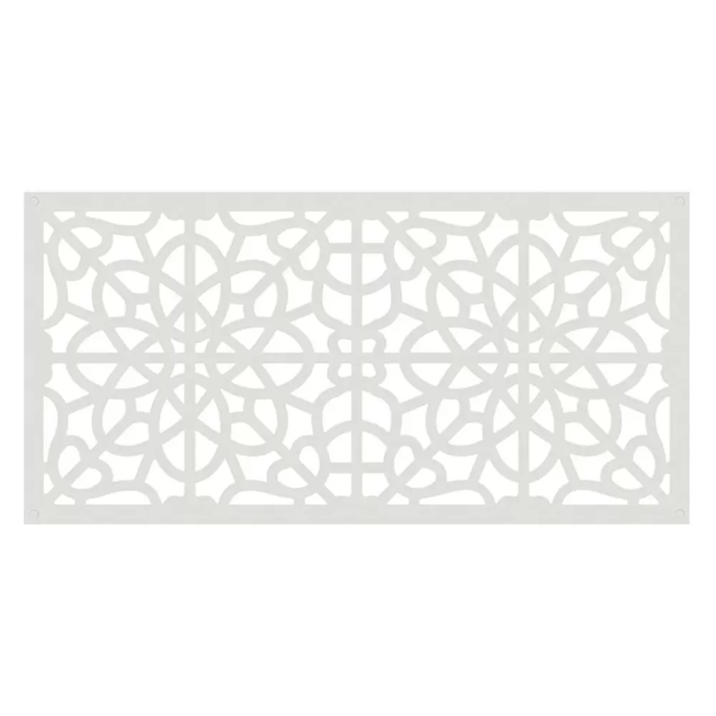 PANEL 2X4  FRETWORK WHITE