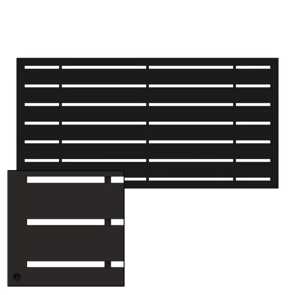 PANEL 2X4  BOARDWALK BLACK