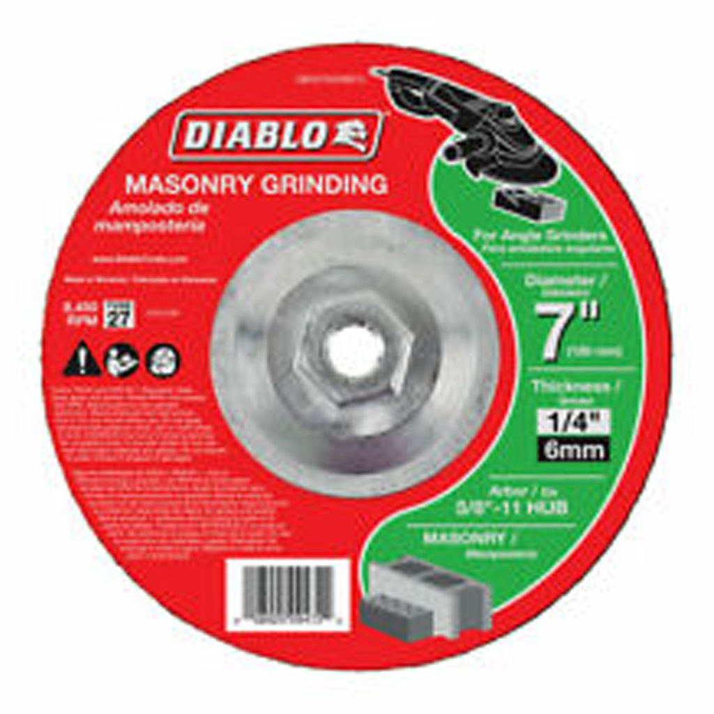 DIABLO DISCO C/CONCRETO 7"X1/4