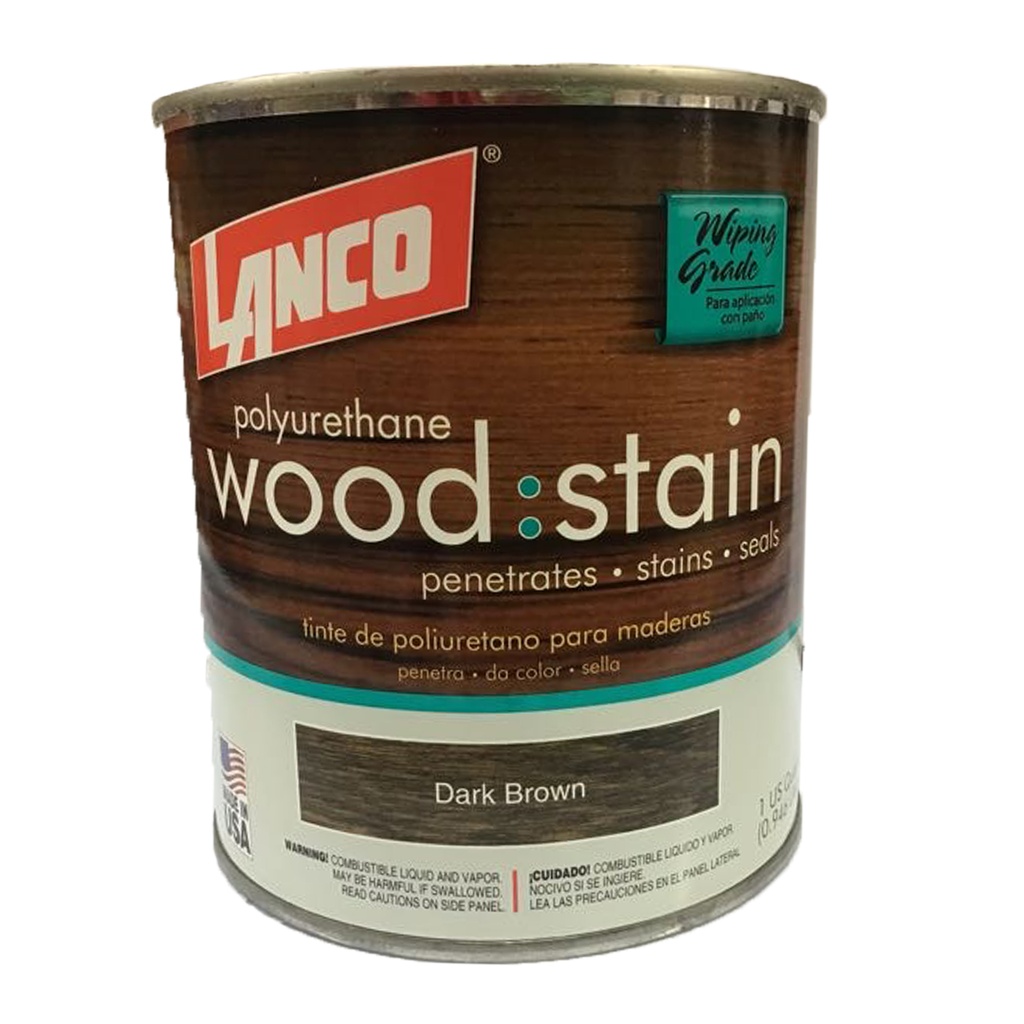 LANCO W/STAIN DARK BROWN QT