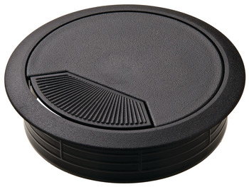 COVER HOLE NEGRO 3-3/16"" 80MM