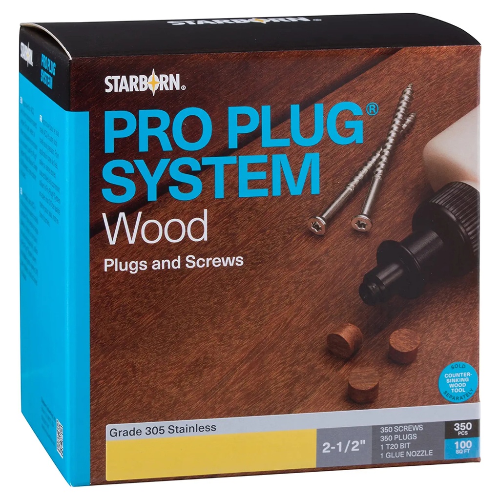 PROPLUG CUMARU #8 D/KIT 350PCS.