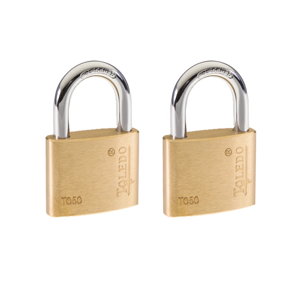 TOLEDO CANDADO BRONCE 50MM 2P