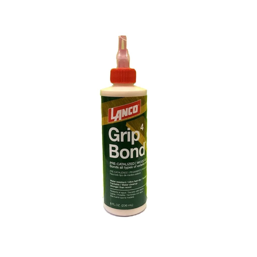 LANCO GRIP B-4 YELLOW GLUE 8 OZ