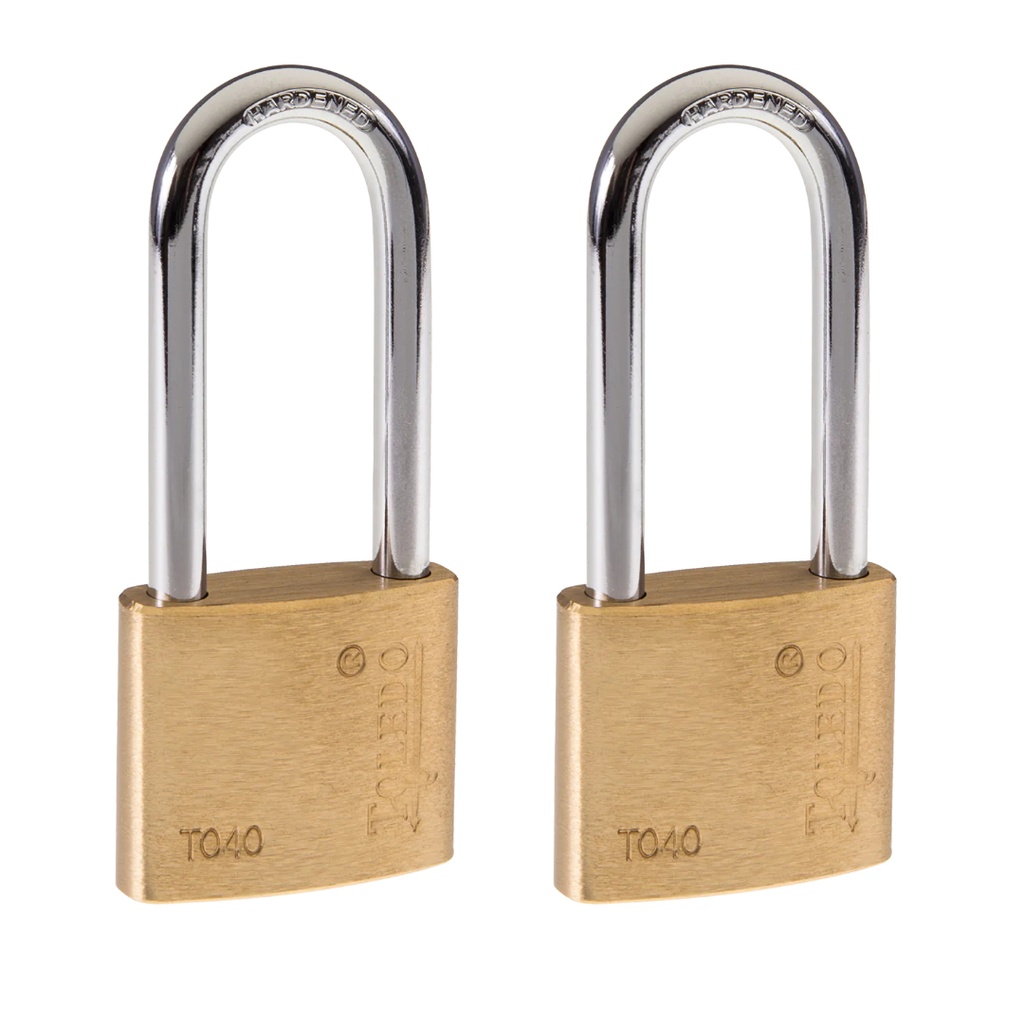 TOLEDO CANDADO BRONCE LARGO 40MM