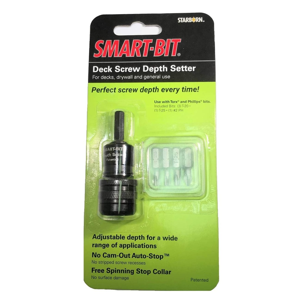 SMART BIT DECK SCREW DEPTH W/BIT