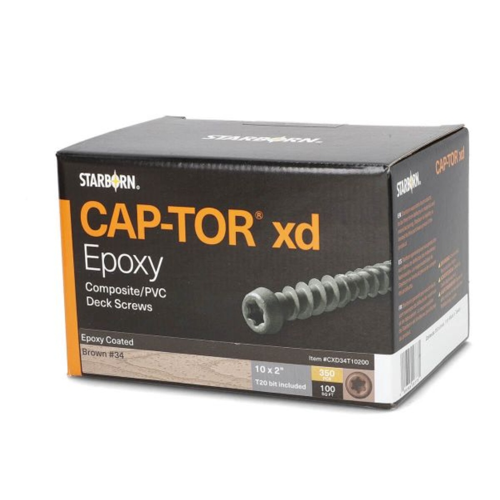 CAP-TOR XD 2-1/2"T/GRAY#31 100PC