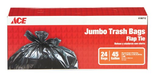 ACE BAG 45GAL 24CT FLAP