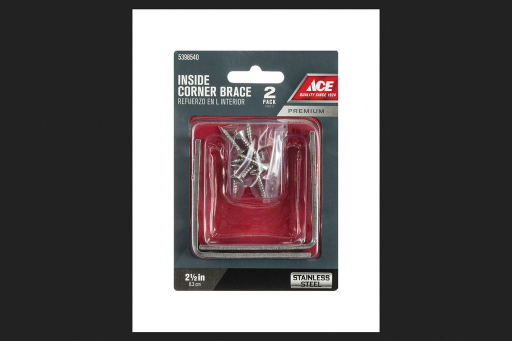 CORNER BRACE 2.5X5/8 ACE