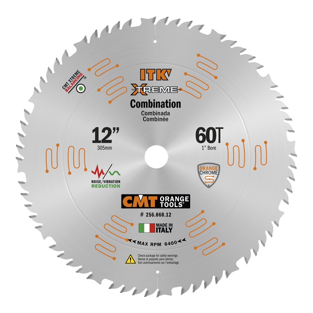 CMT ITK SAW COMBINATION 12" 60T