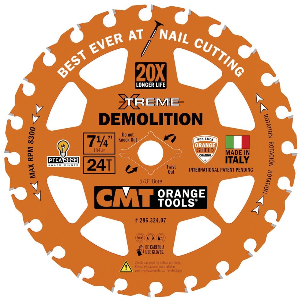 CMT EXTREME DEMOLITION 7-1/4 24T