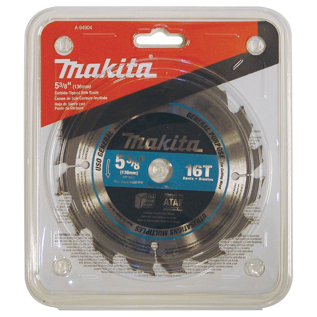 [A94904] TCT SAW BLADE 5 3/8 16T