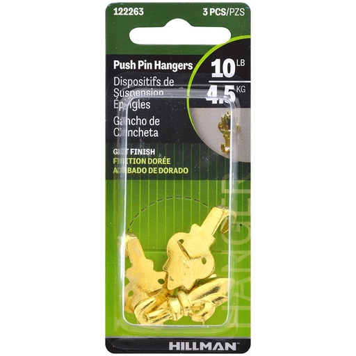 [122263] PUSH PIN HANGERS PK3