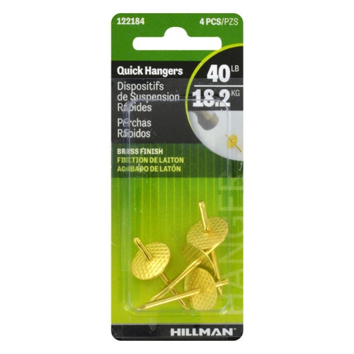 [122184] QUICK HANGER  40LB  PK4