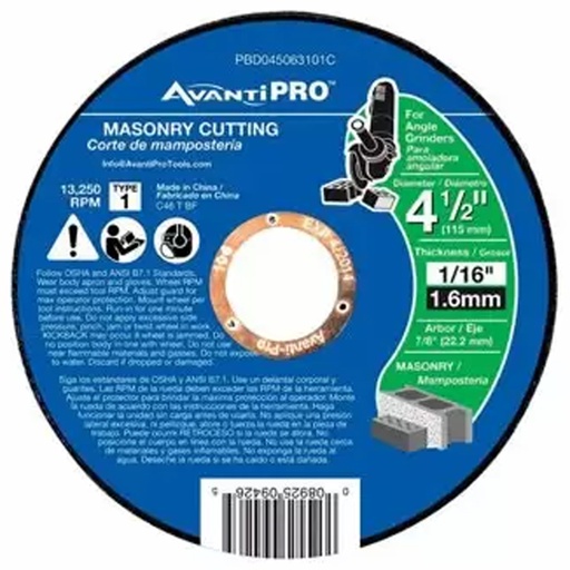 [PBD045063101C] DIABLO DISCO C/CEM 4-1/2X1/6
