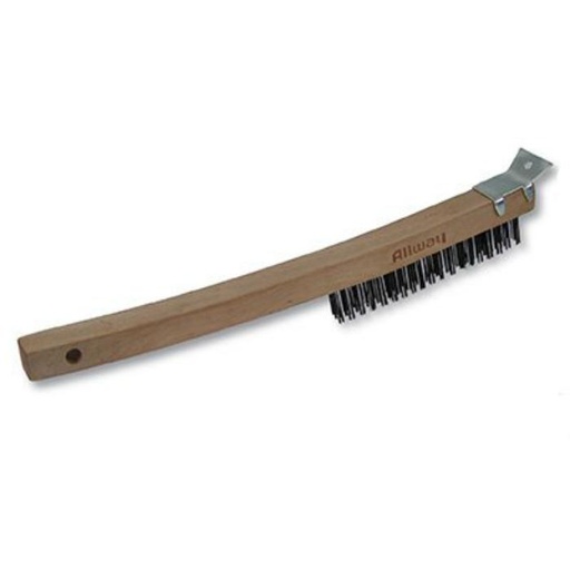 [20301] WIRE BRUSH W/SCRAPER SHORT HANDL