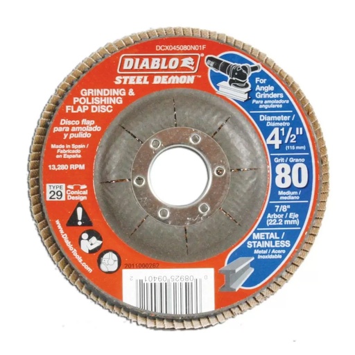 [DCX045080N01] DIABLO DISCO AMOL/PULIR 4-1/2 80