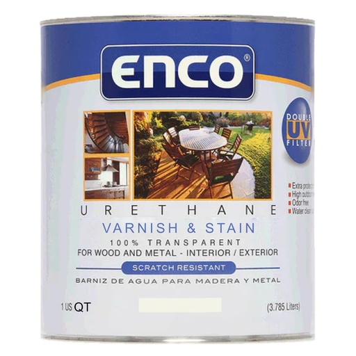 [420012072] ENCO POLIU. VARNISH W/M L/OAK QT