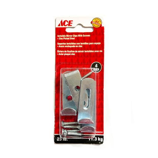 [5449434] MIRROR CLIP INVIS. Z/P PK4