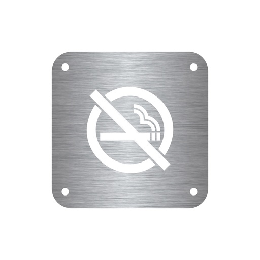 [IN26405P] JNF PLACA NON SMOK S/S AISI304