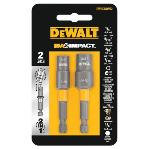 [DWADNDMI2] DEWALT NUT DRIVER  2-PACK