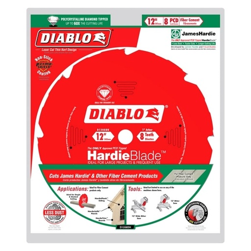 [D1208DH] FREUD DISCO 12X8 FIBER CEMENT