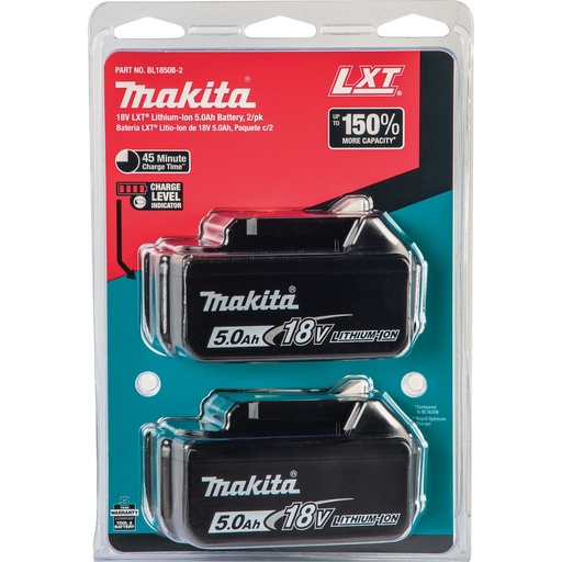 [BL1850B-2] MAKITA 18V LXT LITHIUM-ION 2 PK