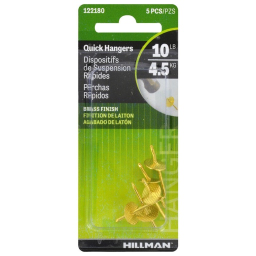 [122180] QICK HANGER  10LB PK5