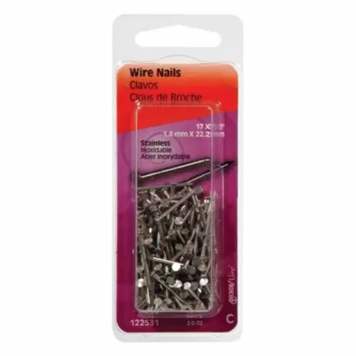 [122531] WIRE NAILS  7/8" S/S 2 OZ
