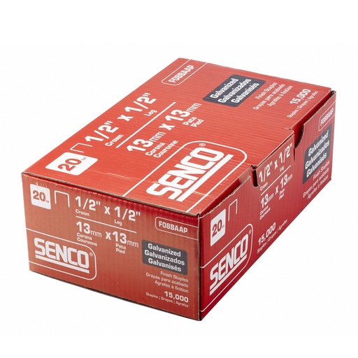 [300580] SENCO STAPLES 1/2 20GA #F08BAAN