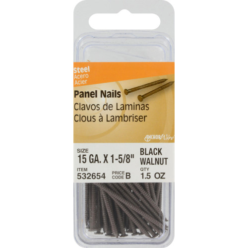 [532654] PANEL NAILS 15GA X 1-5/8 BLK/WAL