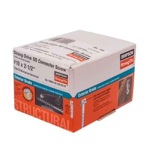 [ANCLAJE225] SIMPSON TIMBER SCREW 3"T-40 950