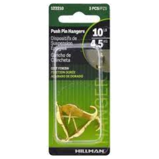 [122210] PUSH PIN HANGERS PK3