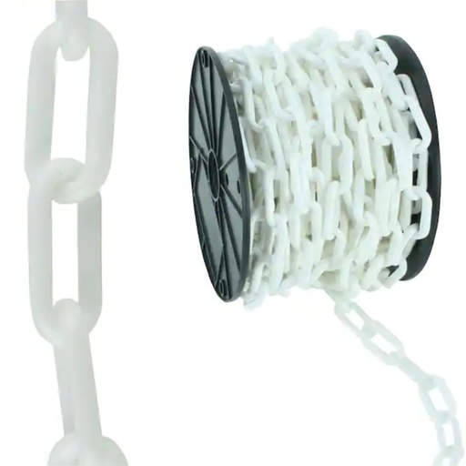 [723220] CHAIN #6 PLASTIC WHITE